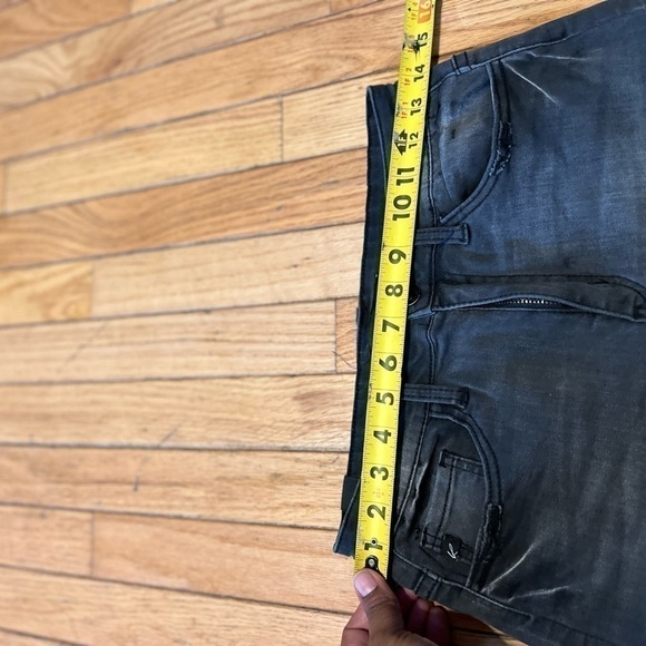 kancan denim shorts Women’s 7/ 27 Wash Black Stretchy Style Kc1109 Raw Hem NWOT - Picture 5 of 8